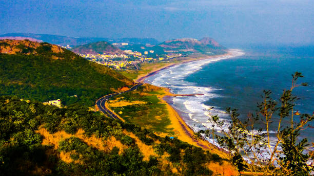 Best scene of vizag where the hills meet the Bay of Bengal